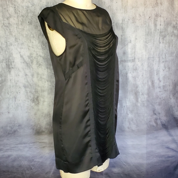 KARDASHIAN KOLLECTION Deep Plunge, Fringe Dress - Picture 2 of 3